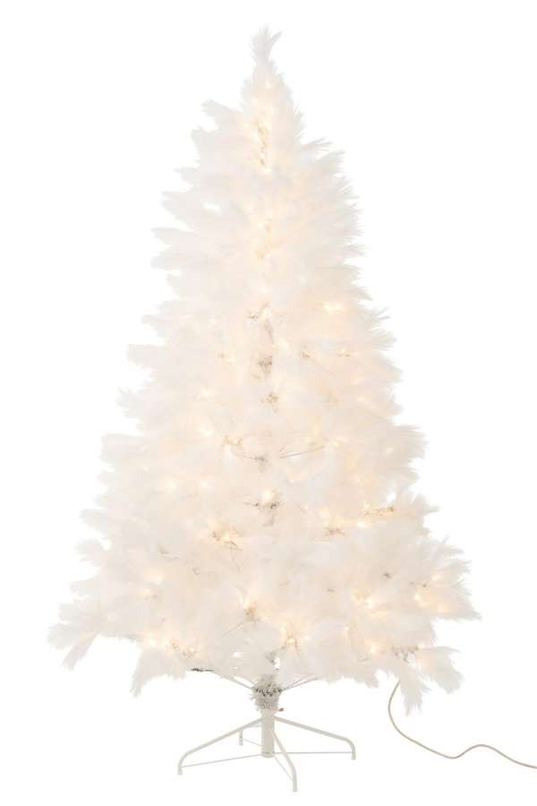 CHRISTMAS TREE 400 LED PAMPA METAL WHITE