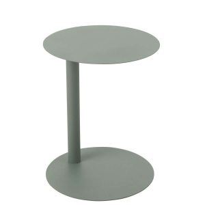 SIDE TABLE ROUND METAL GREEN