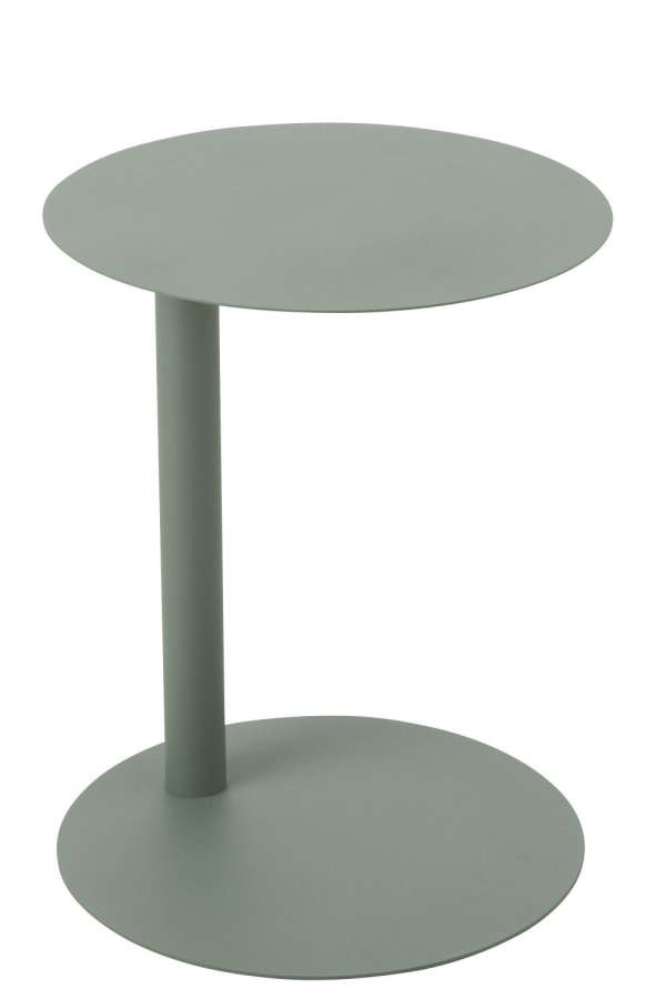 SIDE TABLE ROUND METAL GREEN