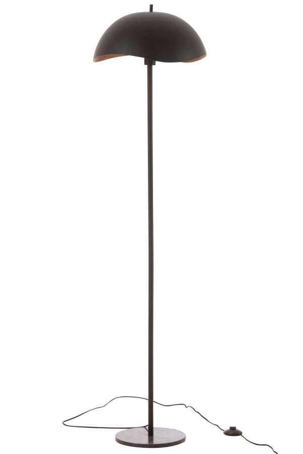 FLOOR LAMP METAL/MARBLE BLACK