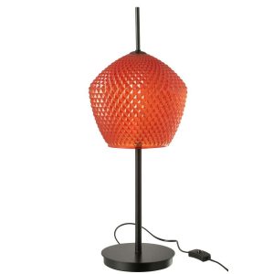 TABLE LAMP GLASS RED