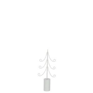 TREE LED CYLINDER BASE IRON WHITE SMALL