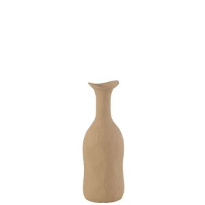 VASE AGRA ALUMINIUM BEIGE SMALL