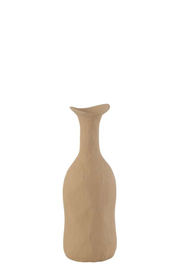 VASE AGRA ALUMINIUM BEIGE SMALL