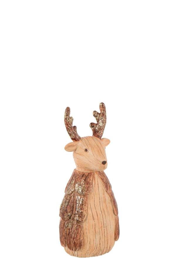 REINDEER WOOD IMITATION POLYRESIN CAMEL LARGE