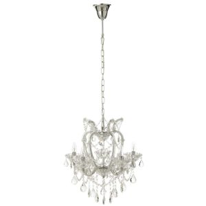 CEILING LAMP CHANDELIER ANTIQUE GLASS TRANSPARENT