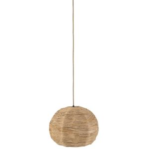 HANGING LAMP BALL BANANA LEAF NATURAL MEDIUM
