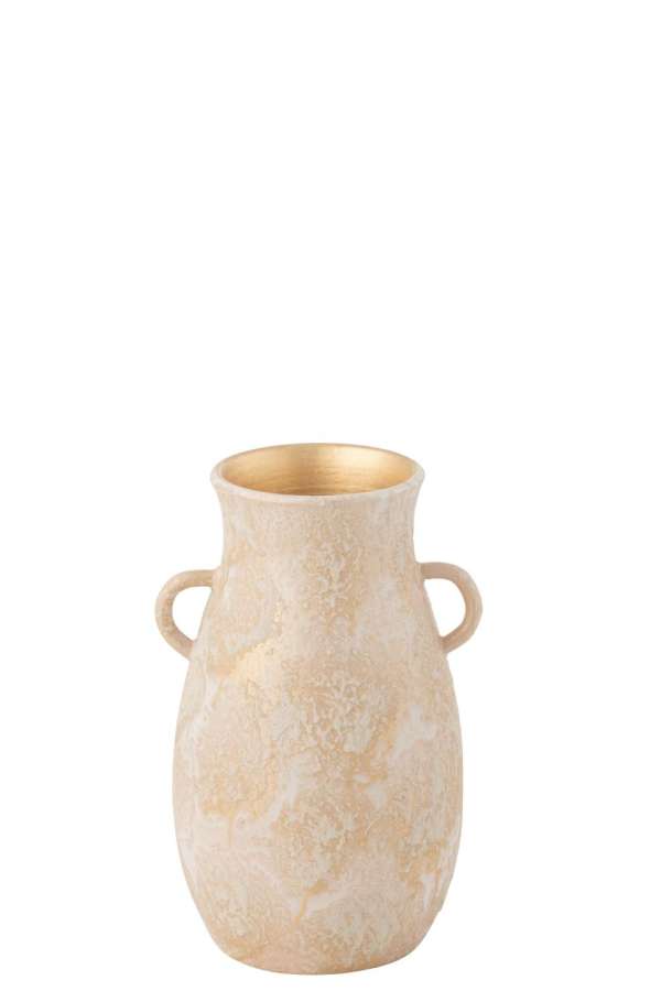 VASE AMPHORE TERRA ROSE GOLD  MEDIUM