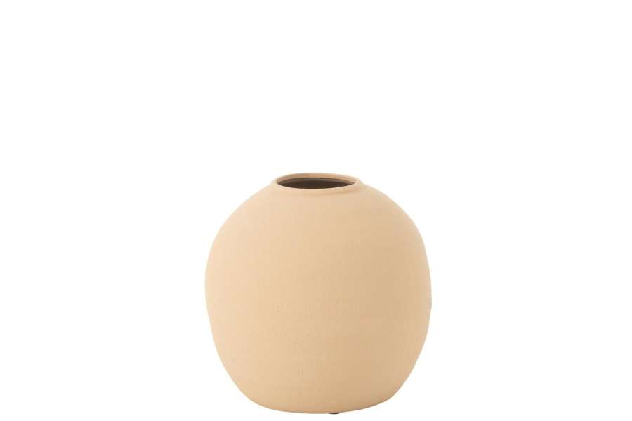 VASE CASSIA ROUND CLAY BEIGE SMALL