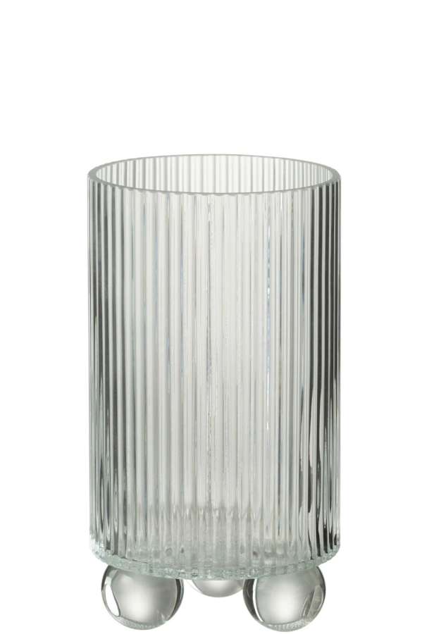 HURRICANE CLARA GLASS  TRANSPARENT LARGE