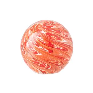 PAPERWEIGHT BALL GLASS ORANGE LARGE