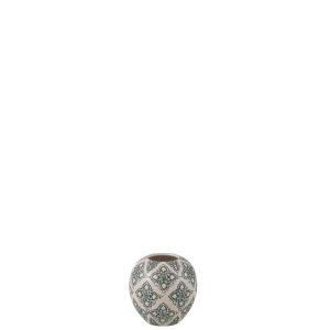 VASE KOUSA BALL PORCELAIN BLUE/WHITE