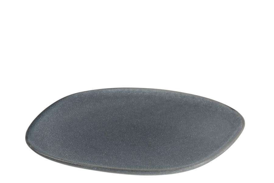 PLATE LOUISE KERAMEK GREY LARGE