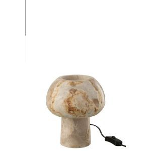 TABLE LAMP MARBLE BEIGE