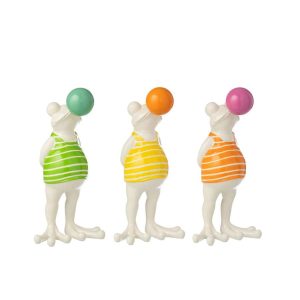FROG BUBBLE POLYRESIN MULTI ASSORTMENT OF 3