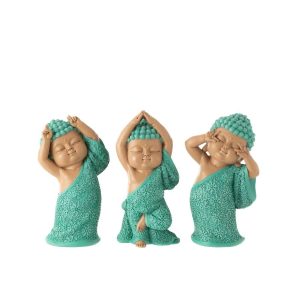 MONK FUNNY RESIN AZURE ASSORTMENT OF 3