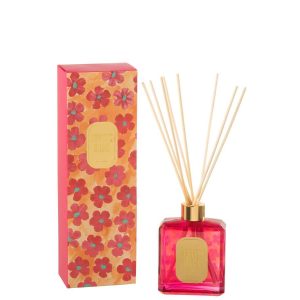 SCENTED OIL FLOWERS ORANGE/RED