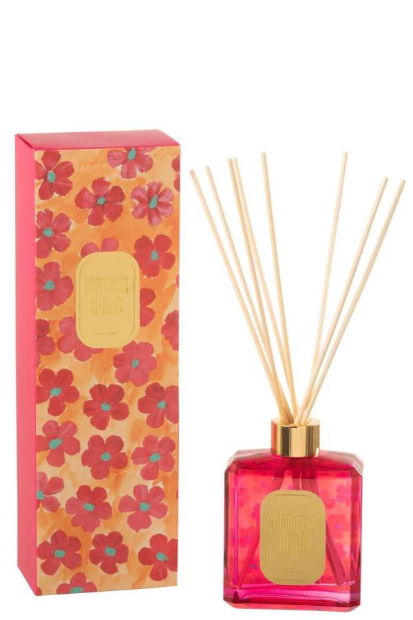 SCENTED OIL FLOWERS ORANGE/RED