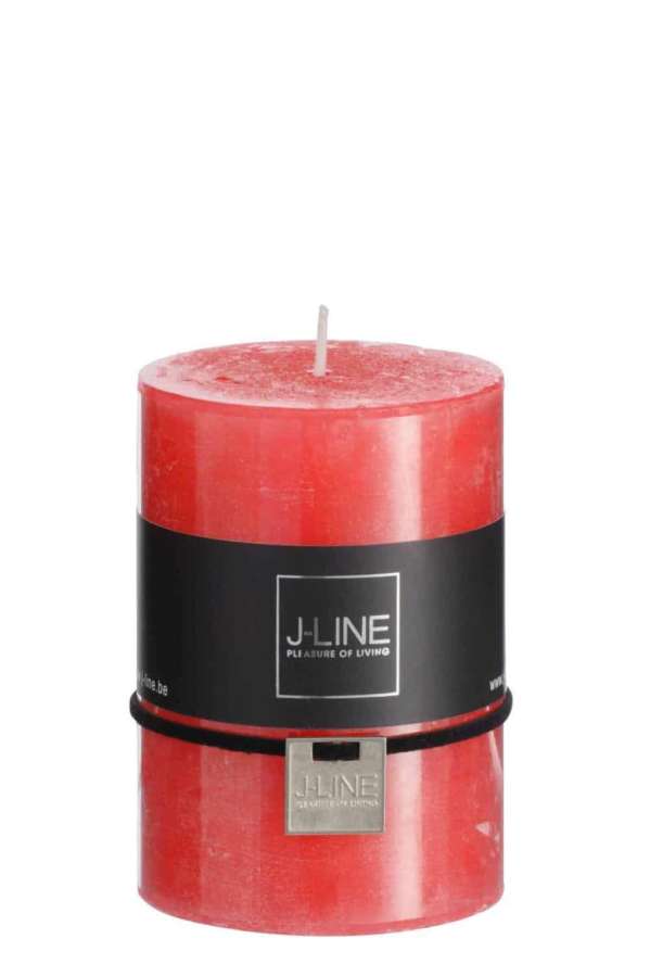 CYLINDER CANDLE RED M 39H