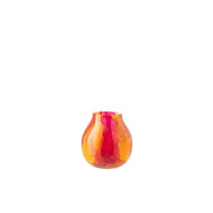 HURRICANE GLASS ORANGE/PINK SMALL