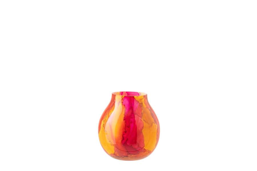 HURRICANE GLASS ORANGE/PINK SMALL