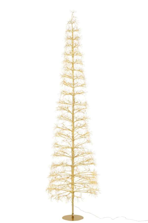 TREE LED WARM WHITE LIGHTS IRON GOLD COLORED EXTRA LARGE