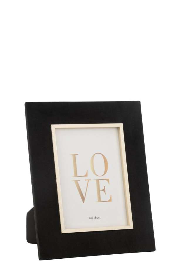 PHOTO FRAME DITA VELVET BLACK MEDIUM