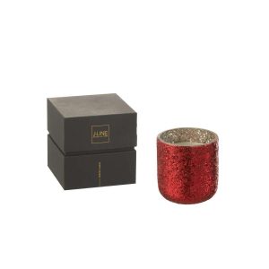 SCENTED CANDLE LUXURIA RED MEDIUM- 60H