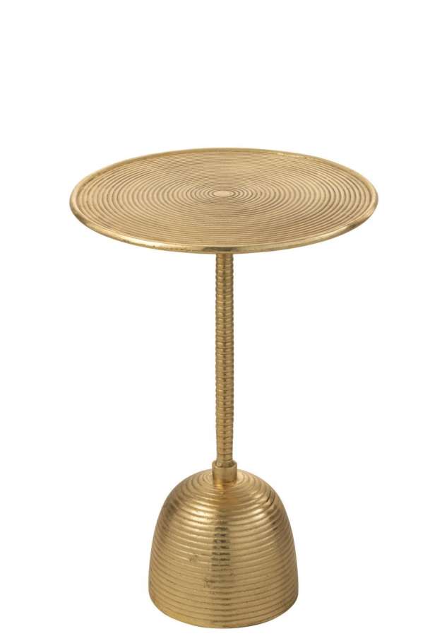 TABLE D'APPOINT LERA ALUMINIUM OR