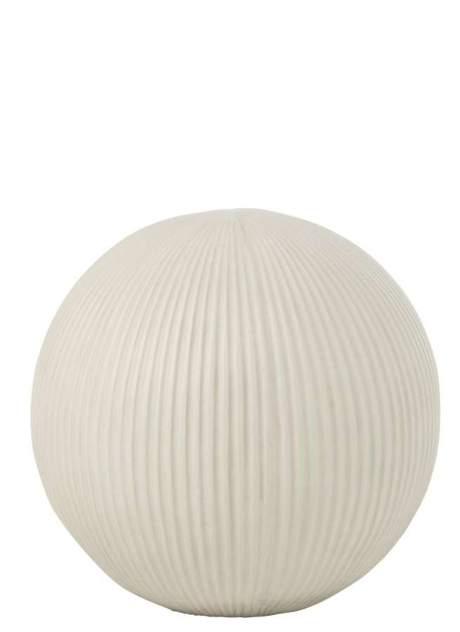 BALL DECO  CLAY  WHITE LARGE