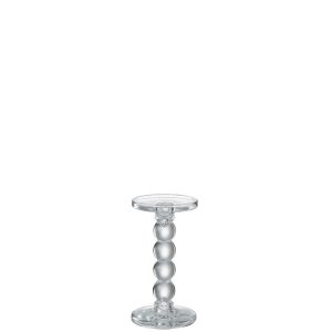 CANDLE HOLDER DROPS GLASS TRANSPARENT MEDIUM