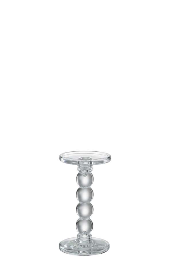 CANDLE HOLDER DROPS GLASS TRANSPARENT MEDIUM