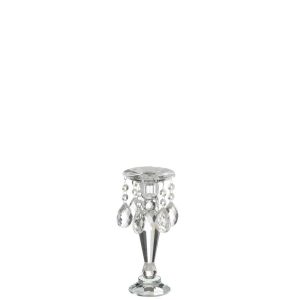 CANDLE HOLDER LOUISE CRYSTAL TRANSPARENT SMALL