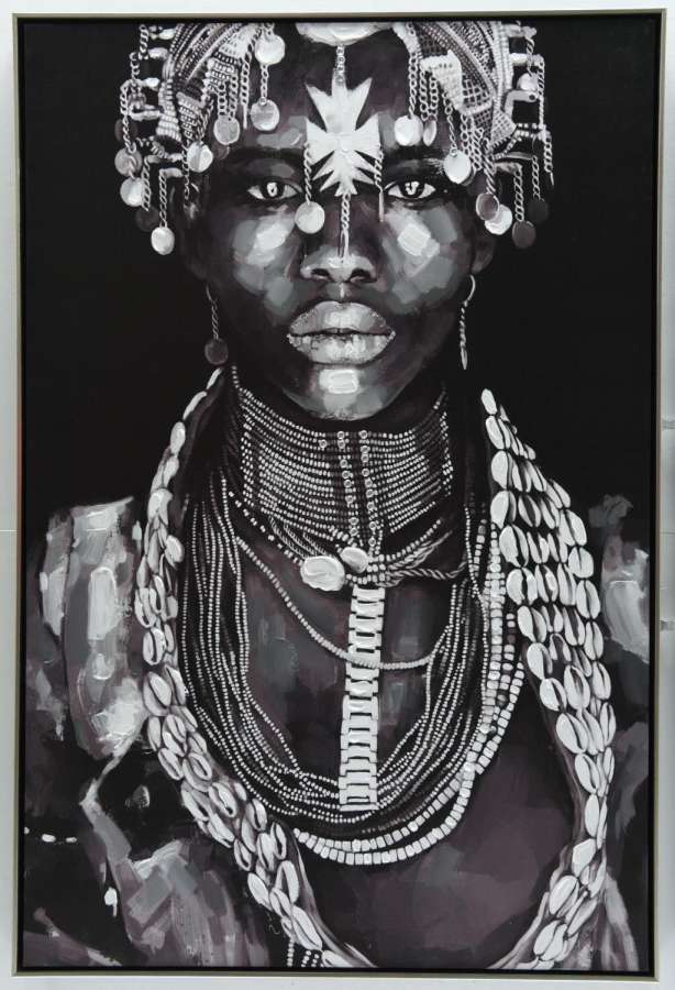 Maleri m/ramme 80x120cm