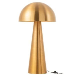 LAMP MUSHROOM METAL MATTE GOLD EXTRA LARGE