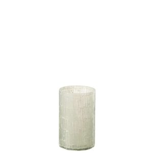 VASE MOSAIC GLASS LIGHT GREY SMALL