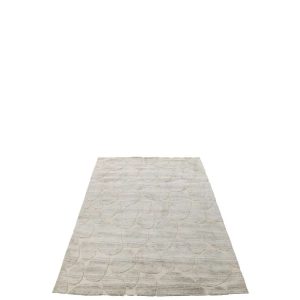 RUG STONE PATTERN POLYESTER GREY BLUE