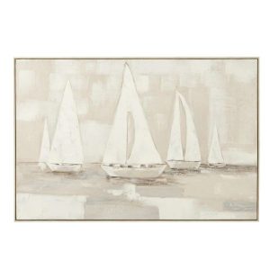 PAINTING TOG ACRYLYC/CANVAS WHITE/BROWN