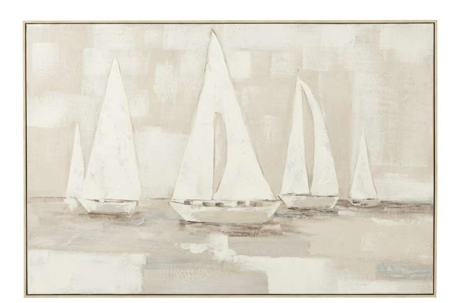 PAINTING TOG ACRYLYC/CANVAS WHITE/BROWN