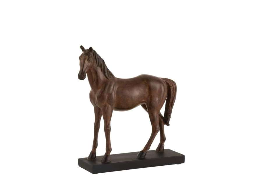 HORSE POLY BROWN SMALL