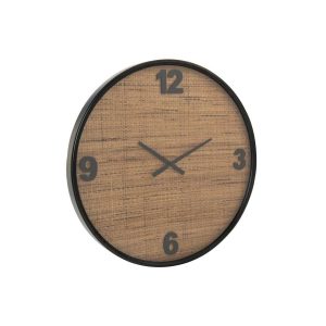 WALL CLOCK MDF BROWN/BLACK LARGE