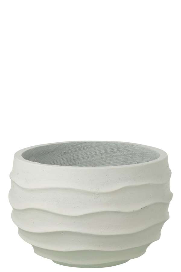 FLOWERPOT WAVES + OUTDOOR SAND WHITE SMALL