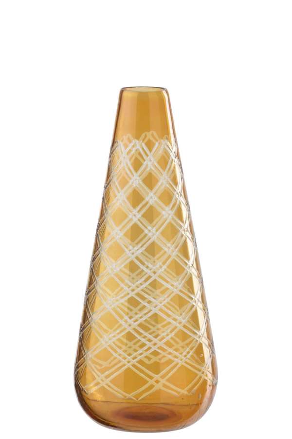 VASE GLASS GOLD SMALL