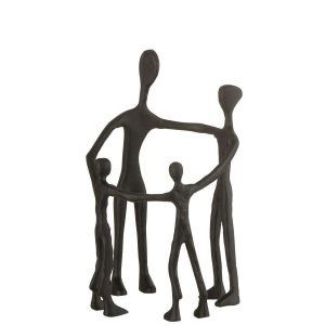 FIGURE FAMILY CIRCLE ALUMINIUM BLACK