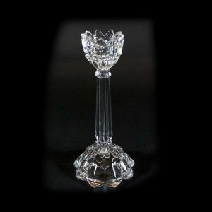 Lysestake Glass Blomst 28Cm