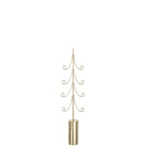 TREE LED CYLINDER BASE  IRON GOLD COLORED MEDIUM