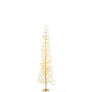 TREE LED WARM WHITE LIGHTS IRON GOLD COLORED LARGE