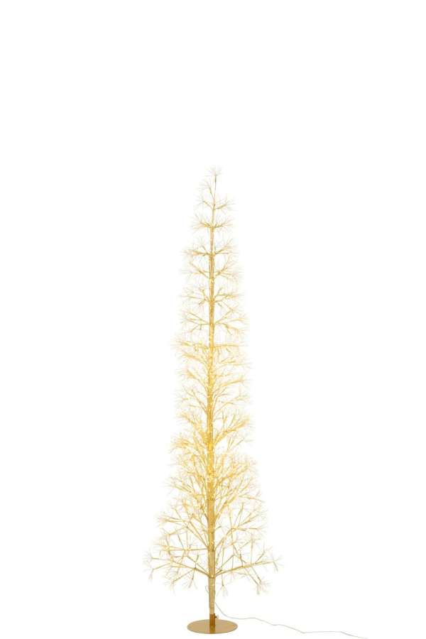 TREE LED WARM WHITE LIGHTS IRON GOLD COLORED LARGE