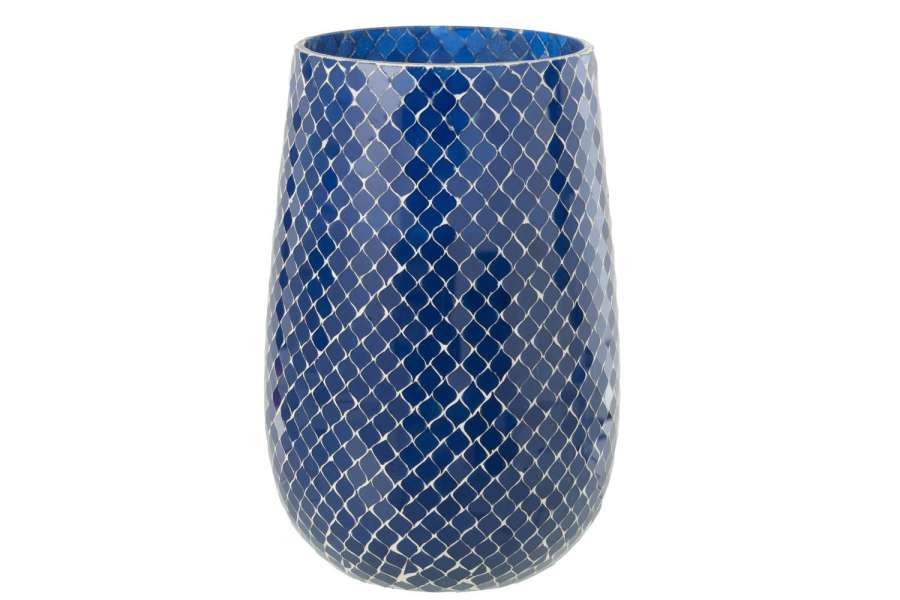 SCENTED CANDLE MIA MOSAIC BLUE LARGE-230H