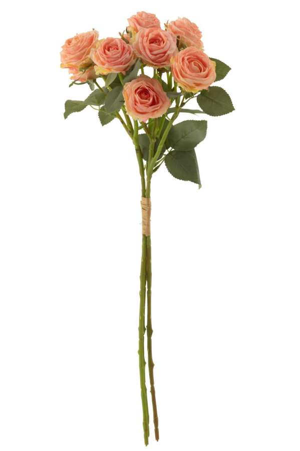 BOUQUET ROSE 12 HEADS ARTIFICIAL LIGHT PINK